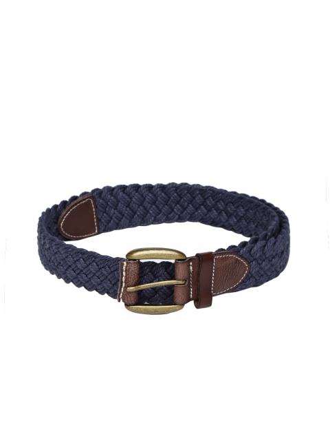 

The Bro Code Men Navy Braided Belt, Navy blue