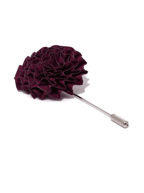 

The Bro Code Men Burgundy Carnation Detail Lapel Pin