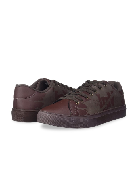 

Lee Cooper Men Brown Printed PU Driving Shoes