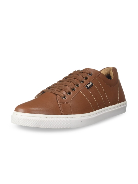 

Lee Cooper Men Tan Woven Design PU Sneakers