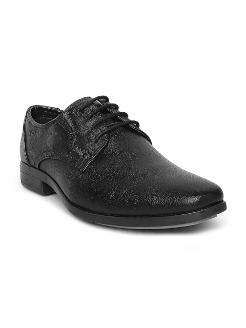 

Lee Cooper Men Black Textured Formal Shoes