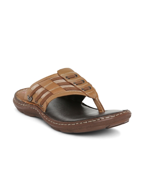 

Lee Cooper Men Tan Leather Comfort Sandals