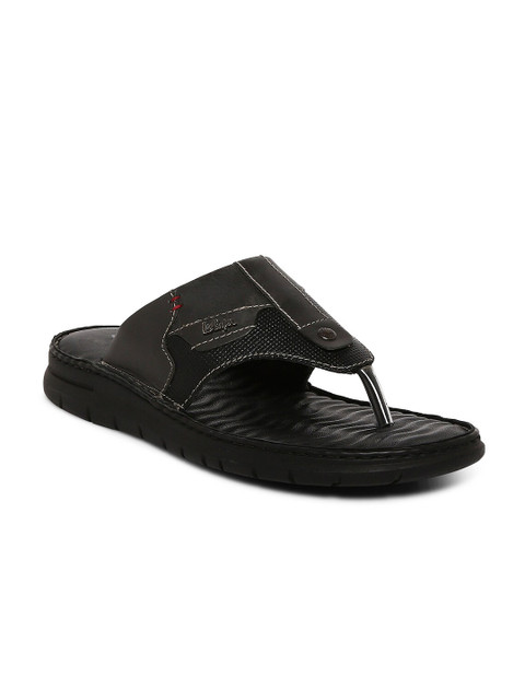 

Lee Cooper Men Black Leather Comfort Sandals