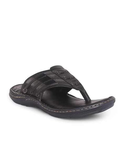 

Lee Cooper Men Grey Leather Comfort Sandals