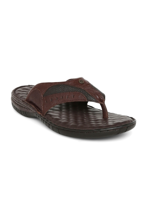 

Lee Cooper Men Brown Leather Comfort Sandals
