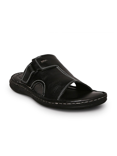 

Lee Cooper Men Black Leather Comfort Sandals
