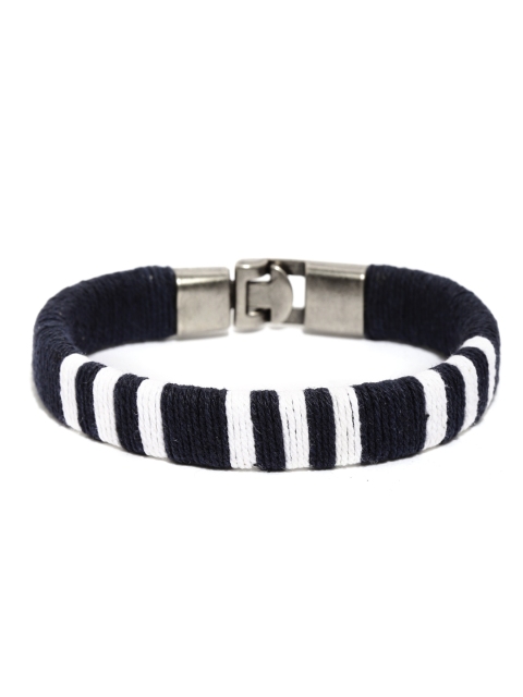 

The Bro Code Men Navy & White Bracelet, Navy blue