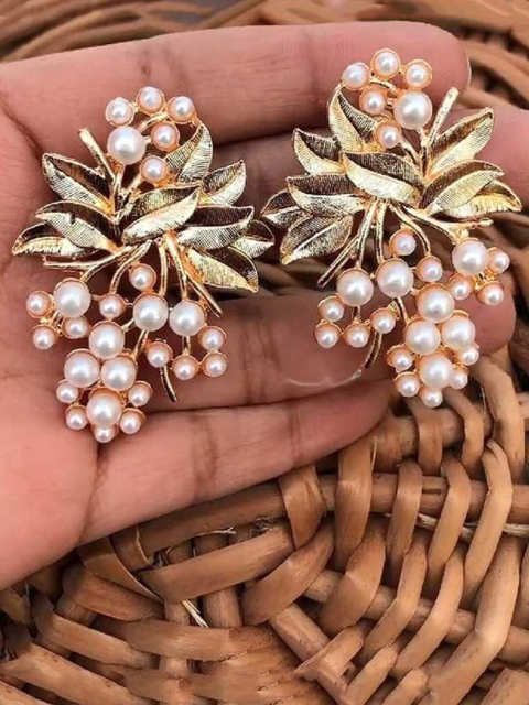 

Vembley Gold-Toned Contemporary Drop Earrings