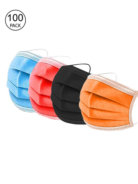 

Swiss Design Pack Of 100 Assorted 3-Ply Surgical Mask