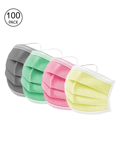 

Swiss Design Pack Of 100 Assorted 3-Ply Surgical Mask