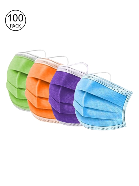 

Swiss Design Pack Of 100 Assorted 3-Ply Surgical Mask