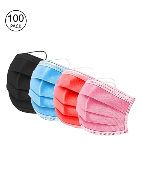 

Swiss Design Pack Of 100 Assorted 3-Ply Surgical Mask
