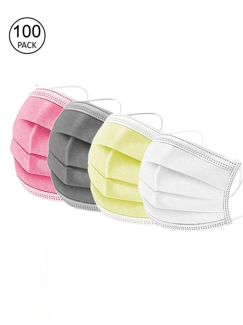 

Swiss Design Pack Of 100 Assorted 3-Ply Surgical Mask