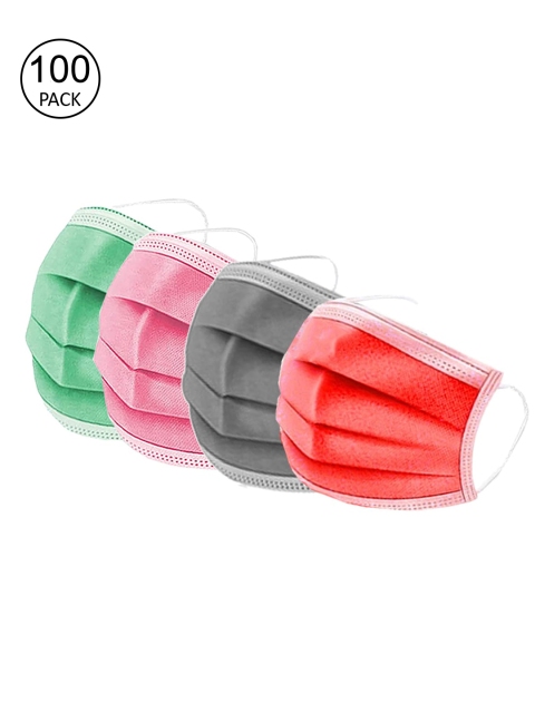 

Swiss Design Pack Of 100 Assorted 3-Ply Surgical Mask