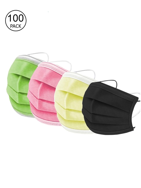 

Swiss Design Pack Of 100 Assorted 3-Ply Surgical Mask