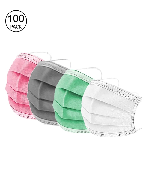 

Swiss Design Pack Of 100 Assorted 3-Ply Surgical Mask