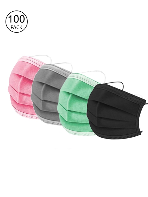 

Swiss Design Pack Of 100 Assorted 3-Ply Surgical Mask