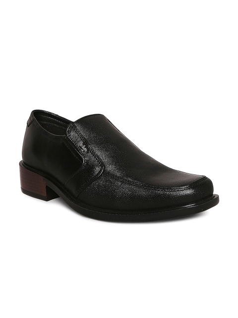 

Lee Cooper Men Black Textured Leather Formal Loafers