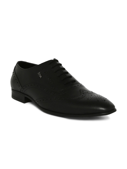 

Lee Cooper Men Black Textured Leather Formal Brogues