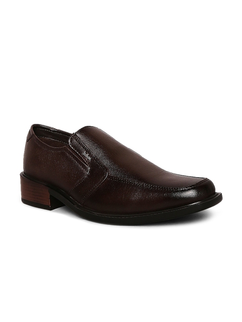 

Lee Cooper Men Brown Textured Leather Formal Loafers