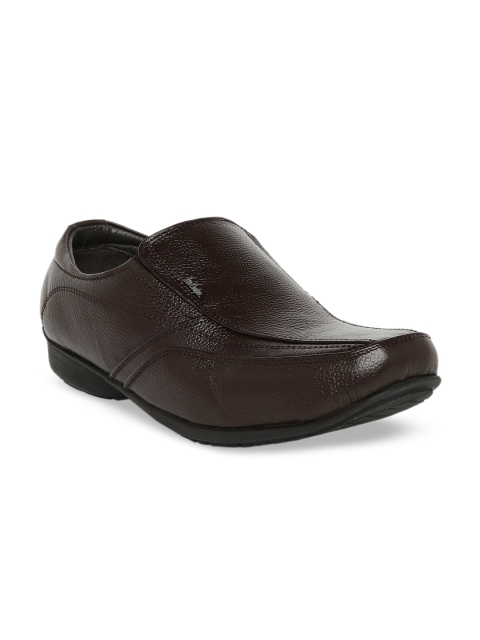 

Lee Cooper Men Brown Textured Leather Formal Loafers