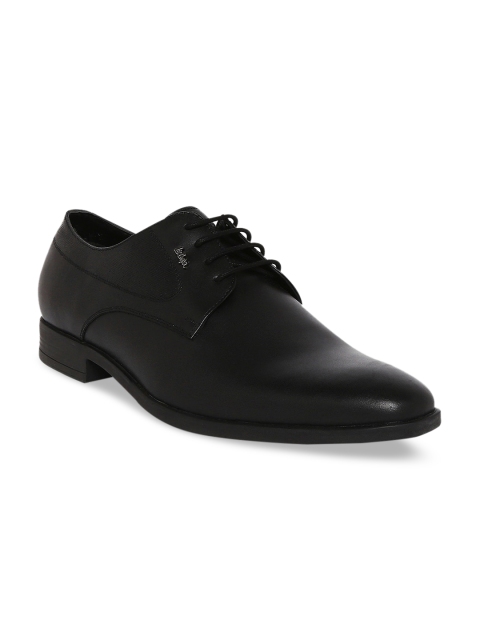 

Lee Cooper Men Black Textured Leather Formal Derbys