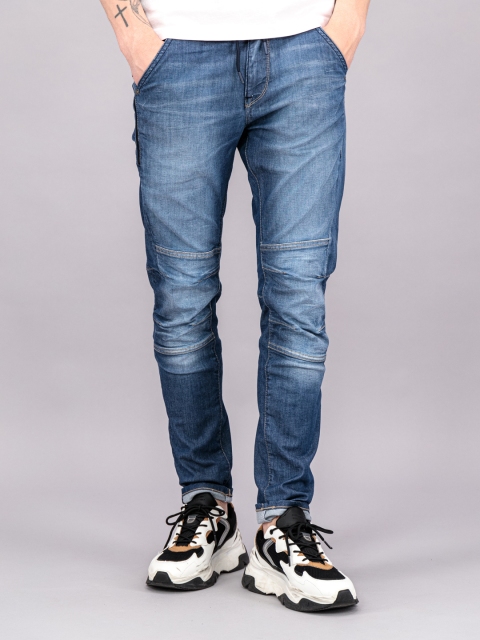 

FREESOUL Men Blue Jogger Heavy Fade Jeans