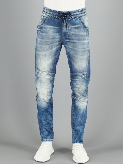 

FREESOUL Men Blue Jogger Heavy Fade Stretchable Jeans