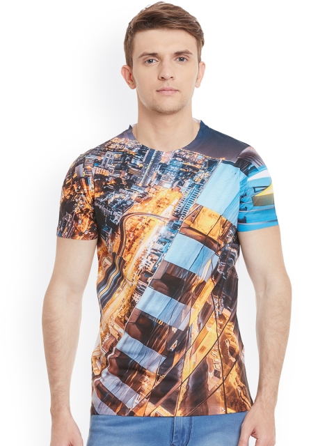 

Wear Your Mind Men Multicoloured Printed Round Neck T-shirt, Multi