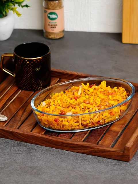 

Femora Transparent Borosilicate Glass Oval Baking Dish 700ml