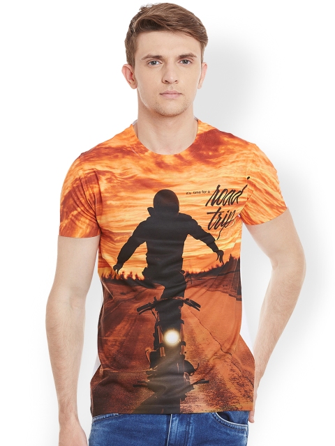 

Wear Your Mind Men Multicoloured Printed Round Neck T-shirt, Multi