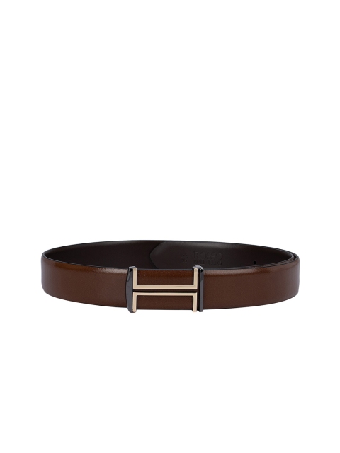 

ROSSO BRUNELLO Men Brown Leather Belt