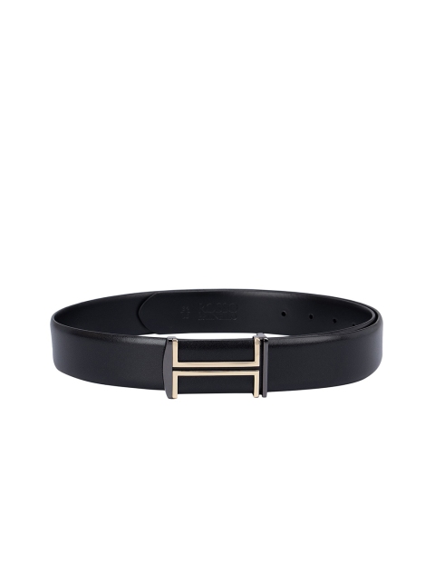 

ROSSO BRUNELLO Men Black Leather Belt