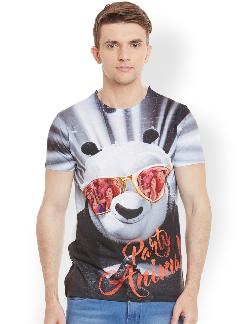 

Wear Your Mind Men Multicoloured Printed Round Neck T-shirt, Multi
