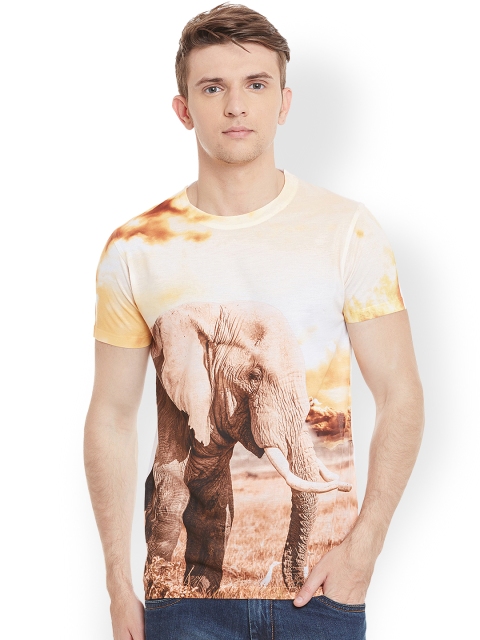 

Wear Your Mind Men Multicoloured Printed Round Neck T-shirt, Multi