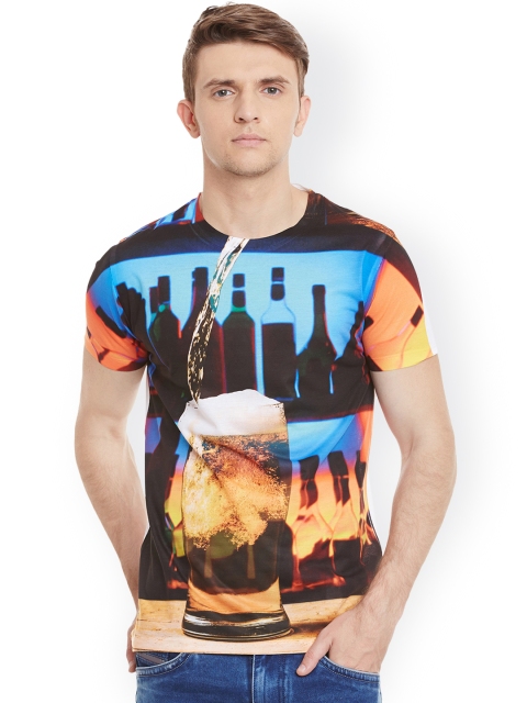

Wear Your Mind Men Multicoloured Printed Round Neck T-shirt, Multi