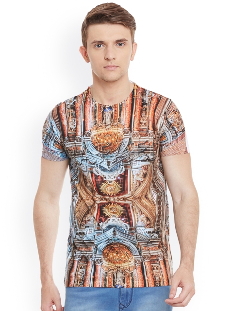 

Wear Your Mind Men Multicoloured Printed Round Neck T-shirt, Multi