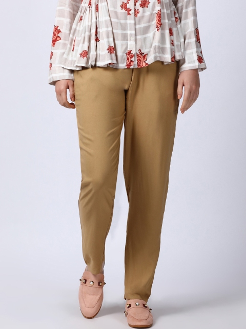 

GOLDSTROMS Women Khaki Slim Fit Trousers