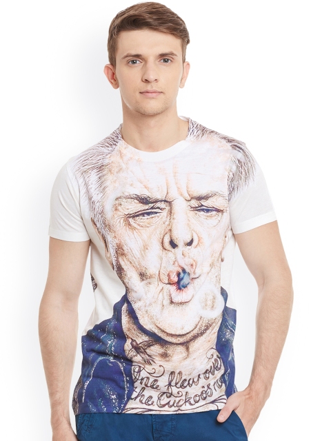 

Wear Your Mind Men Multicoloured Printed Round Neck T-shirt, Multi