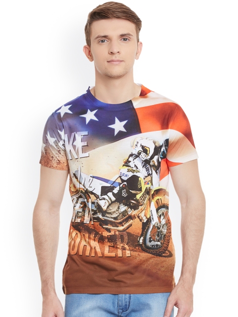 

Wear Your Mind Men Multicoloured Printed Round Neck T-shirt, Multi