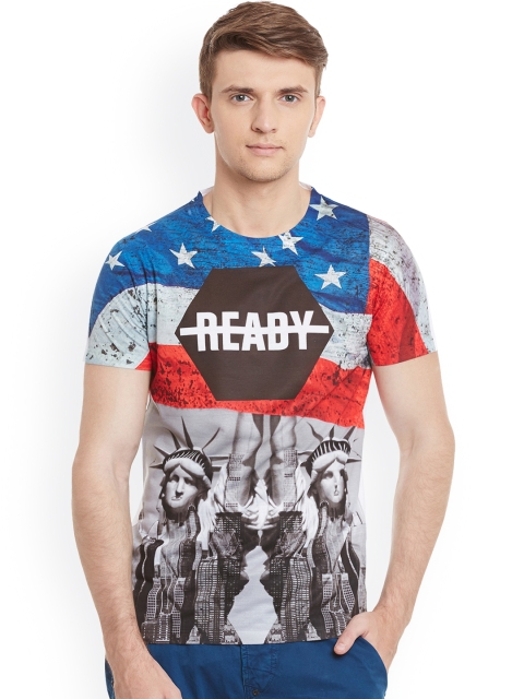 

Wear Your Mind Men Multicoloured Printed Round Neck T-shirt, Multi