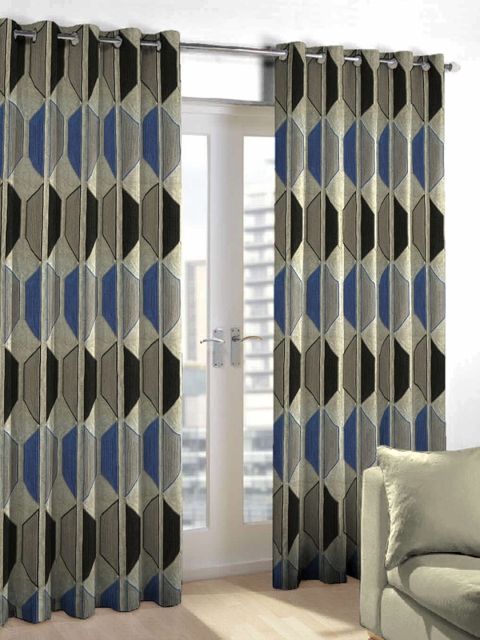 

Skipper Furnishings Multicoloured Single Printed Door Curtain, Multi
