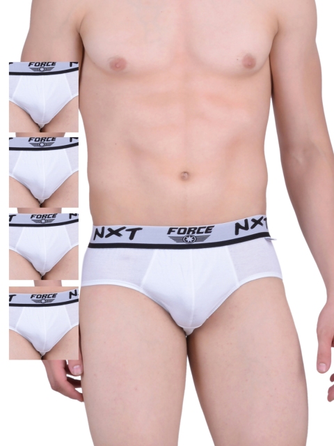 

Force NXT Men Pack of 5 White Assorted Briefs MNFF-111