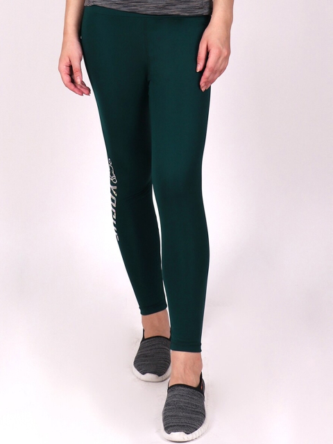 

Yogue Activewear Women Green Solid Tights