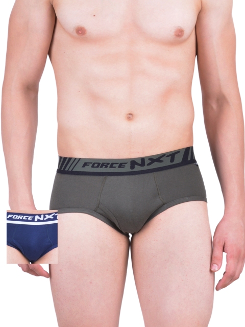 

Force NXT Men Pack of 2 Assorted Briefs MNFR-201-po2, Olive