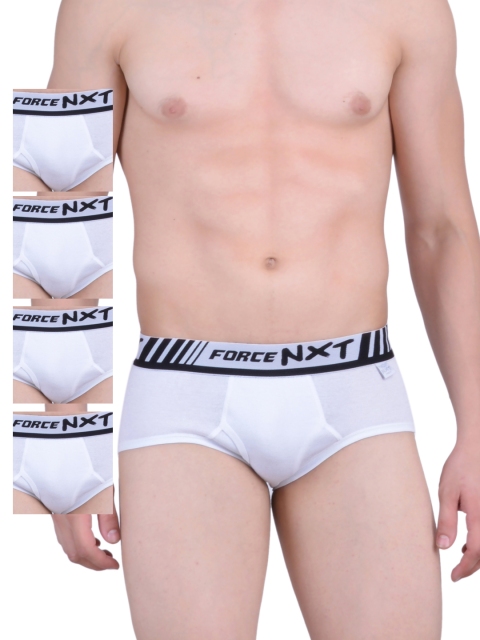 

Force NXT Men Pack of 5 White Assorted Briefs MNFR-201-po5-5pcs