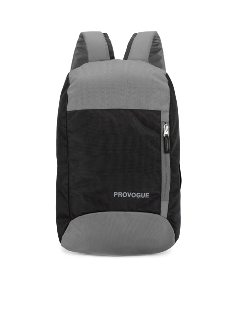 

Provogue Unisex Black & Grey Colourblocked Backpack