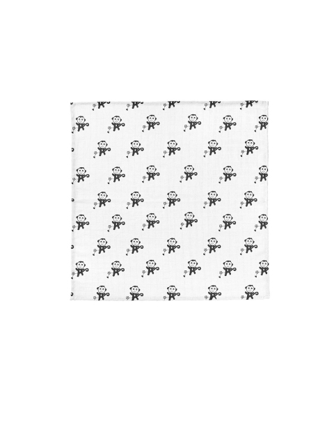 

Moms Home Kids Black & White Printed Organic Cotton Muslin Swaddle