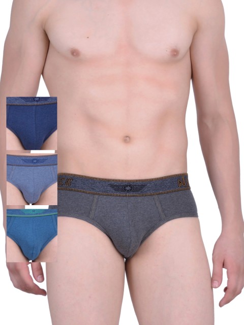 

Force NXT Men Pack of 4 Assorted Briefs MNFL-53, Blue