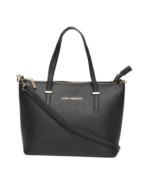 

Lino Perros Black Handbag with Sling Strap